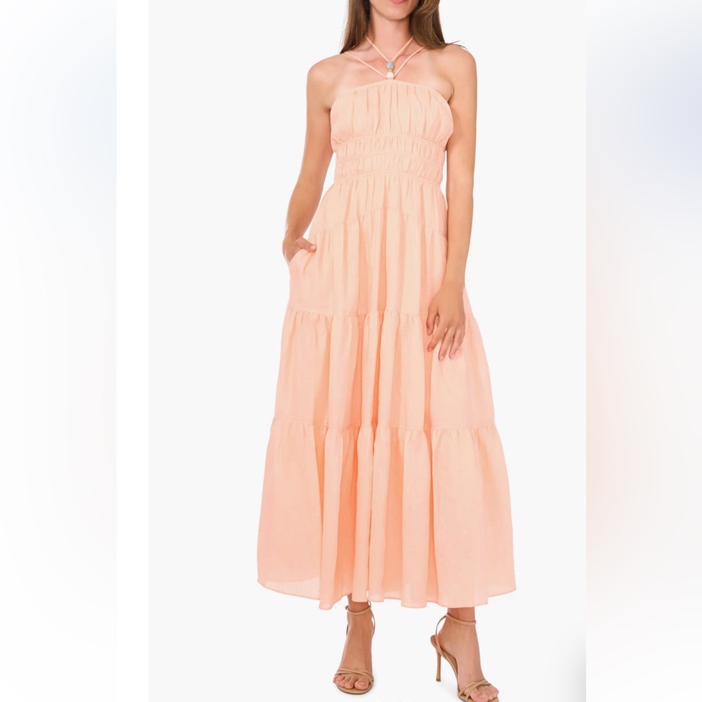 NWT PARKER The Awilda Halter Linen Maxi Sundress
